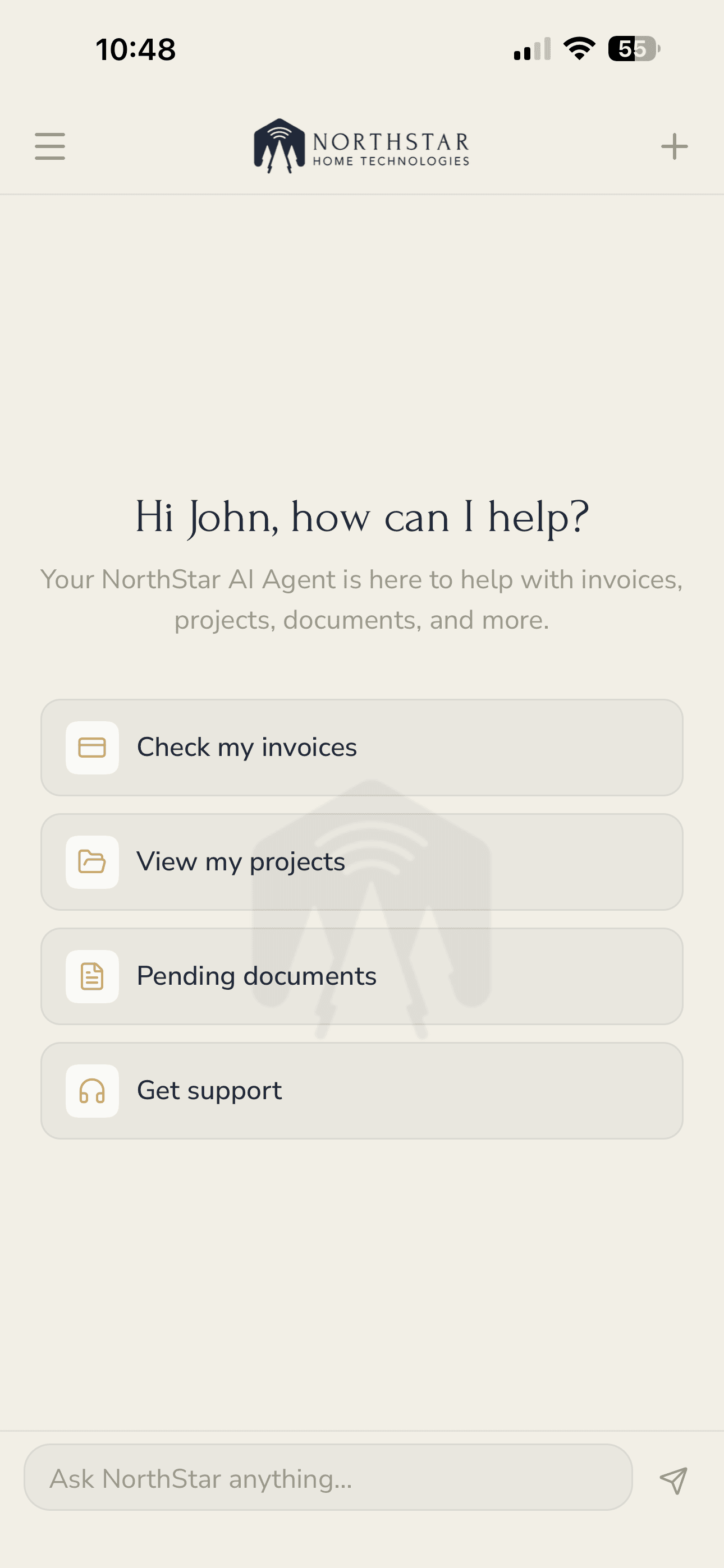 NorthStar Connect AI Chat Interface