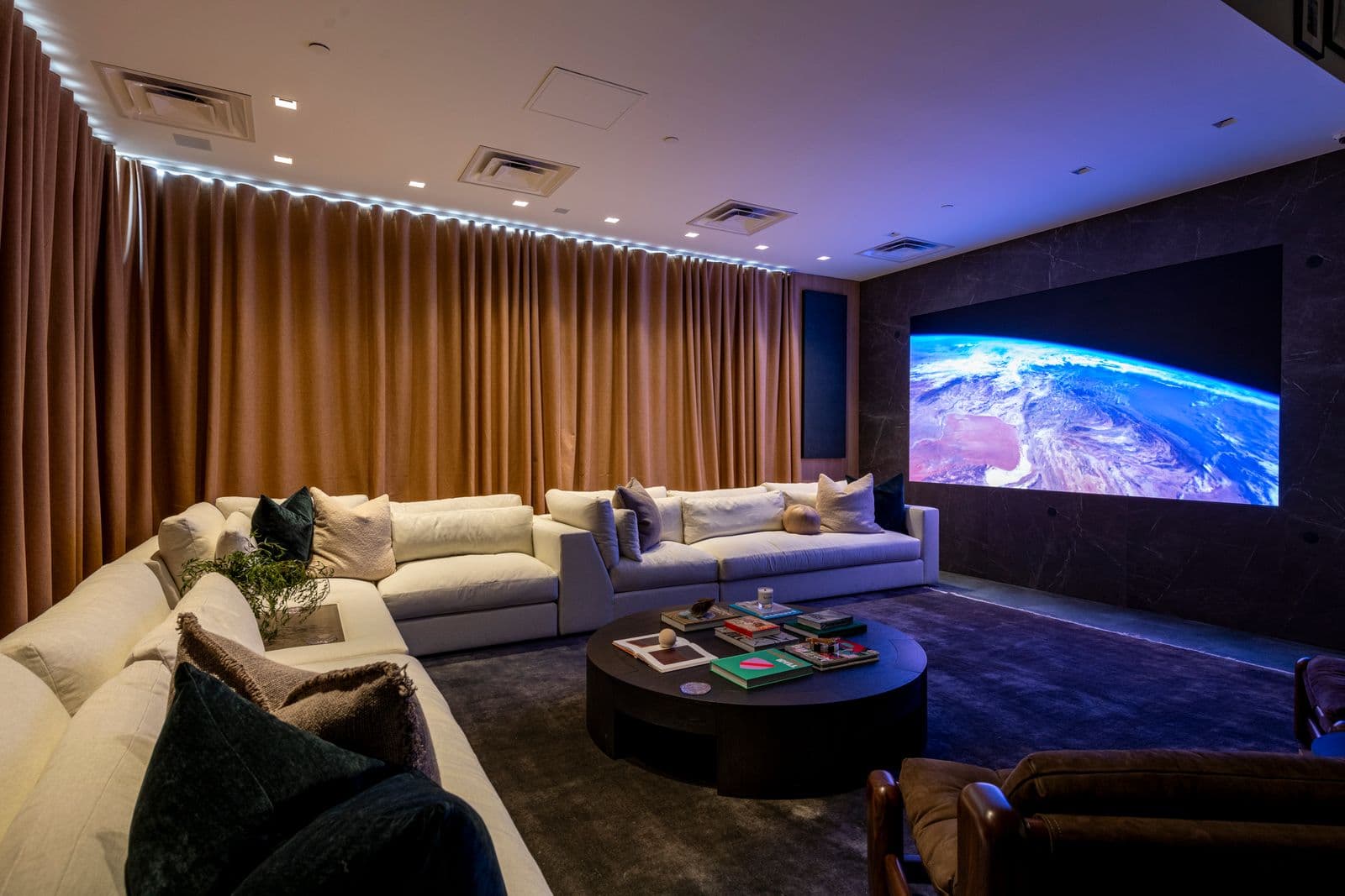 NorthStar design studio dedicated screening room for client presentations